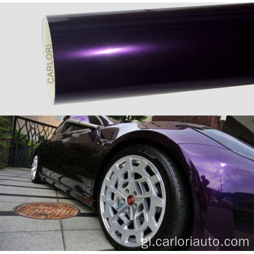 envoltorio de vinilo metálico púrpura